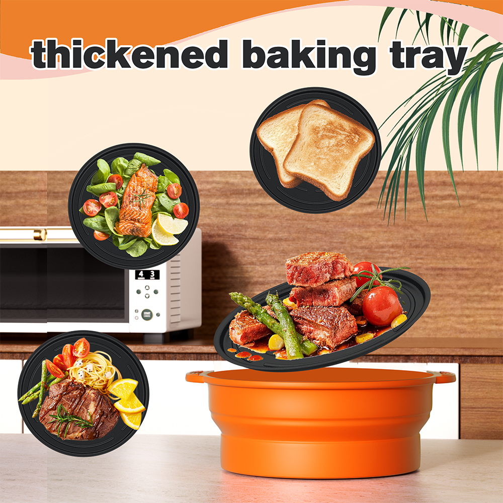찜 및 베이킹용 전자레인지 접이식 그릇